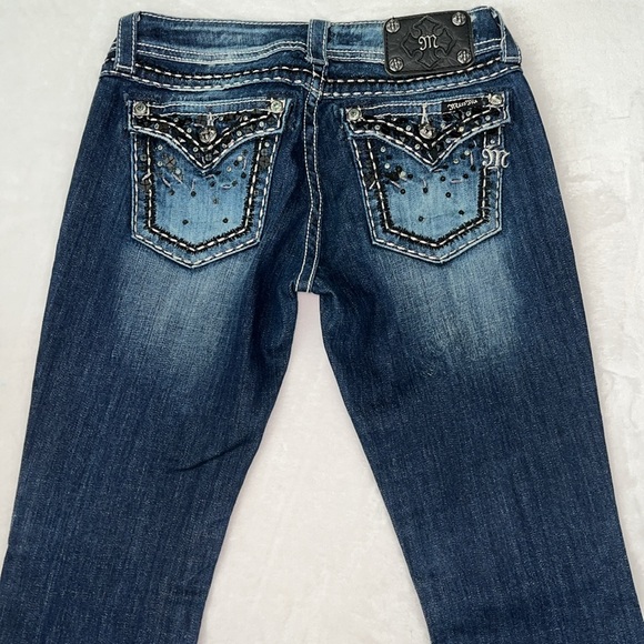 Miss Me Flare Blue Jeans Size 28 - Picture 2 of 11